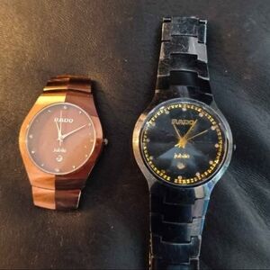 Rado Jubile Watches in Rich Brown and Sleek Black